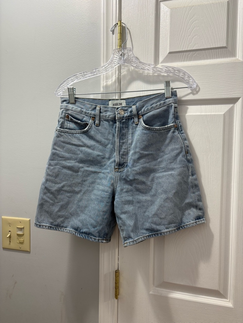 AGOLDE Dame Denim Shorts